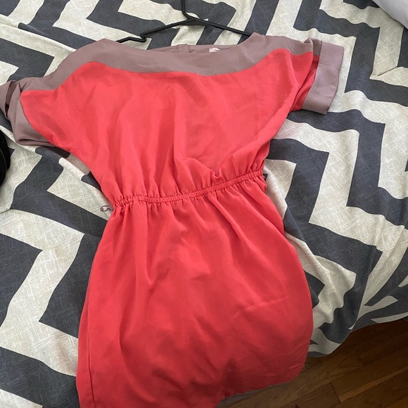 Tangerine/tan Dress - Picture 2 of 3